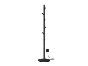 Emke sèche-serviettes électrique sur pied 150 x 32 x 32 cm, 100 w, wi-fi, alexa, noir mat, 6 modes