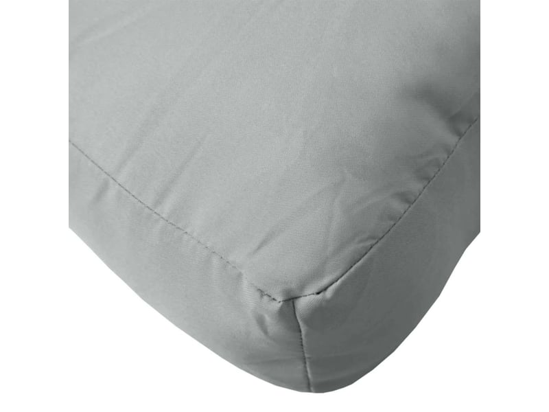  Coussin de palette, coussin de chaise, coussin de canapé gris clair mélangé 60x60x9,5 cm tissu cf55355  - Conforama E