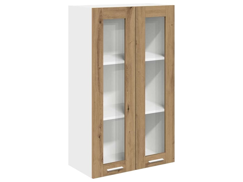  Meuble de rangement cuisine, armoire suspendue chêne artisanal 60x31x100cm shl1901  - Conforama A