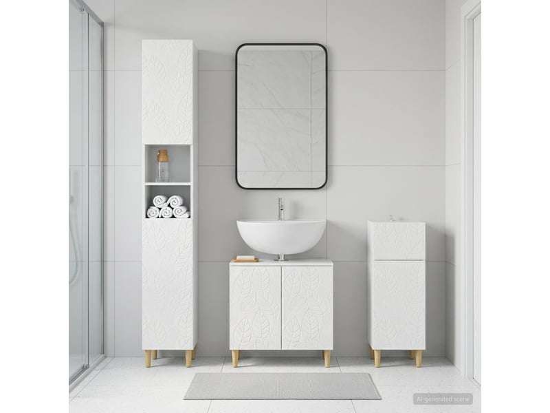  Ensemble de meuble de salle de bain 3 pièces delft cf63369  - Conforama B