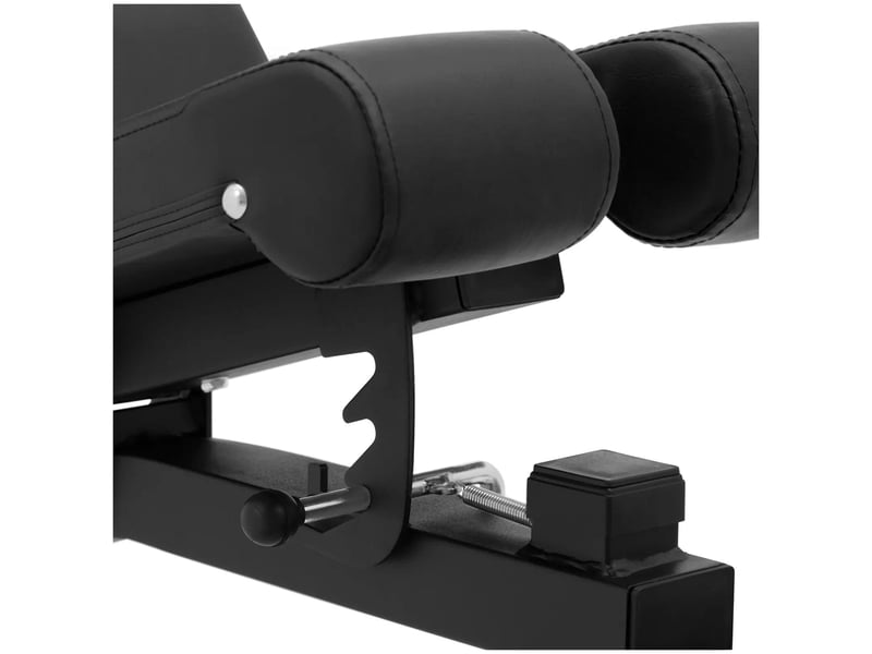  Banc de musculation capacité de charge jusqu'à 150 kg réglable inclinaison de 80 180 ° pliable pu acier mousse noir 14_0008397  - Conforama C