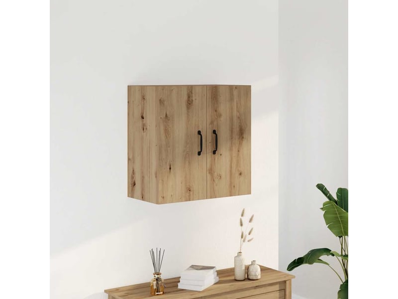  Armoire murale salon chêne artisanal 60x31x60cm bois d'ingénierie shl176  - Conforama B