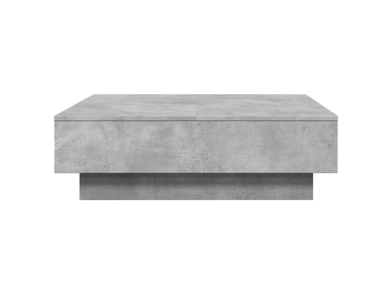  Table basse - table de salon - table à thé gris béton 90x90x28 cm aggloméré  - Conforama E
