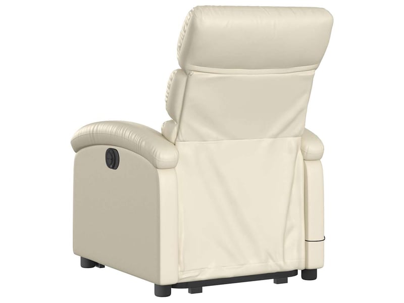  Fauteuil inclinable de massage crème similicuir shl57207  - Conforama E