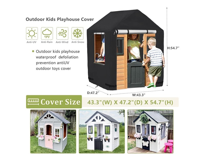  Housse anti-poussière pour maison de jeu enfant – 142x142x153 cm  - Conforama B