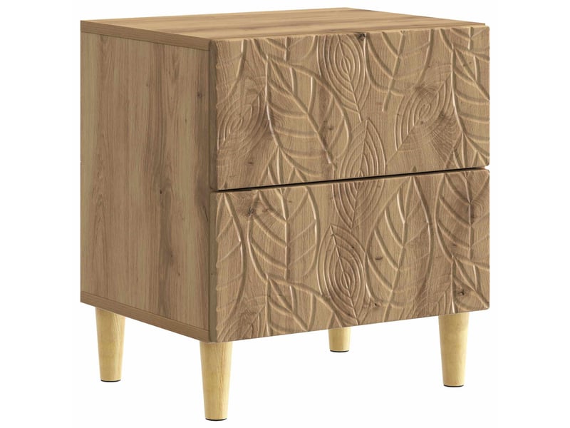  Table de chevet - cabinet de chevet - table de nuit 2 pièces chêne artisanal 43 x 34,5 x 48 cm  - Conforama C
