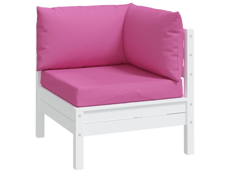  Lot de 3 coussins de palette, coussins de canapé rose tissu oxford cf59701  - Conforama C