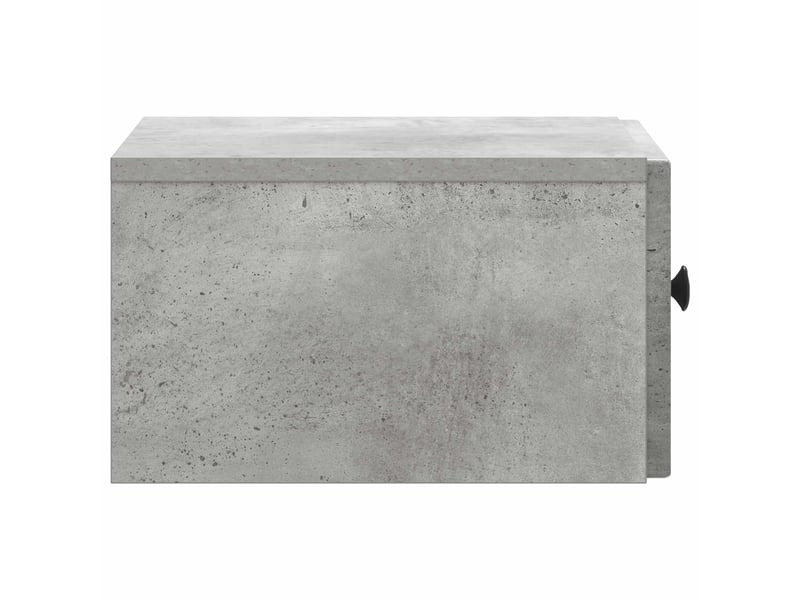  Table de chevet - cabinet de chevet - table de nuit mural gris béton 33 x 34,5 x 20 cm  - Conforama E