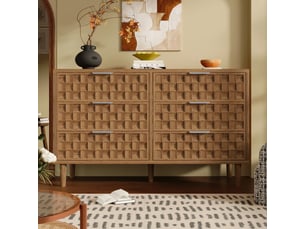 Buffet   6 tiroir(s) <strong>MODERNLUXE</strong> <strong></strong> - 120 cm coloris marron 