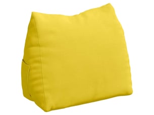 Coussin de dos, coussin de dossier jaune clair 60 x 20 x 50 cm tissu cf54788