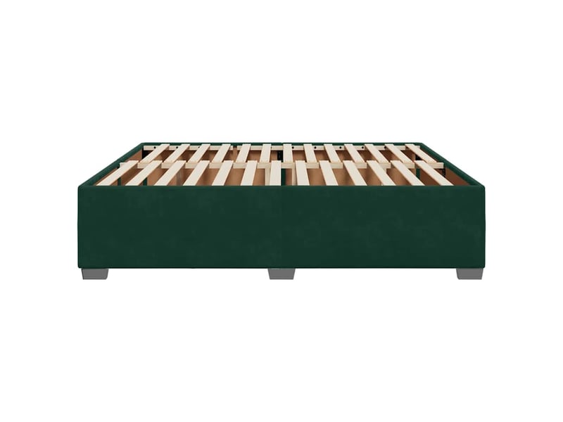 Lit double- lit adulte -  cadre de lit sans matelas vert foncé 200x200 cm velours  - Conforama D