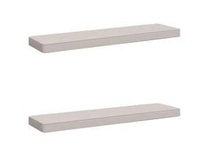 Lot de 2 coussins de banc, coussins d'assise vught 100 % polyester blanc cf58410