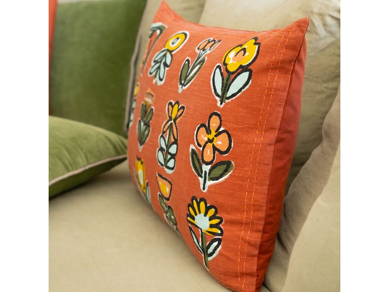  Coussin motif fleur design 40x60 cm  - Conforama B