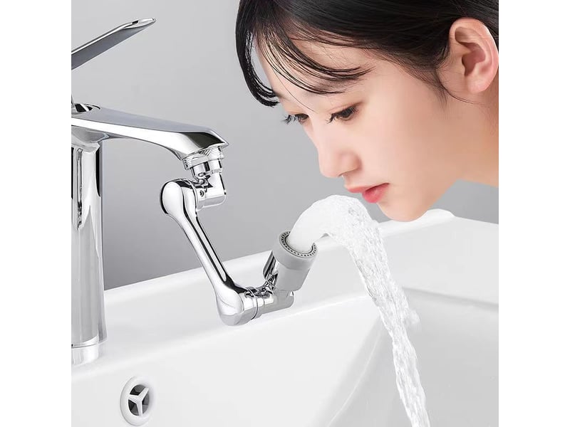  Robinet magique pivotant 1080° – corps en laiton, chromé argent  - Conforama C