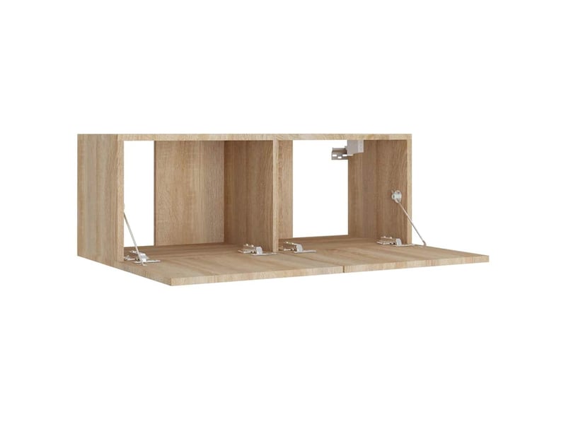  Ensemble de meubles tv - banc tv - meuble de rangement 8 pcs chêne sonoma bois d'ingénierie  - Conforama E
