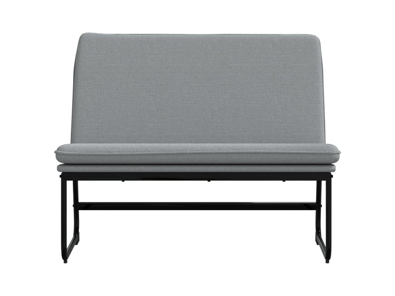  Banc chambre, banc de lit gris clair 100x75x76 cm tissu  - Conforama C