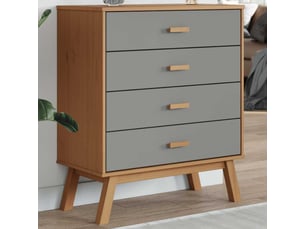 Commode 1 tiroir(s)    <strong></strong> <strong></strong> coloris gris largeur 0 cm