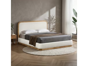 Lit pont 140x190 cm <strong>MOBILIER DECO</strong> <strong></strong> coloris beige