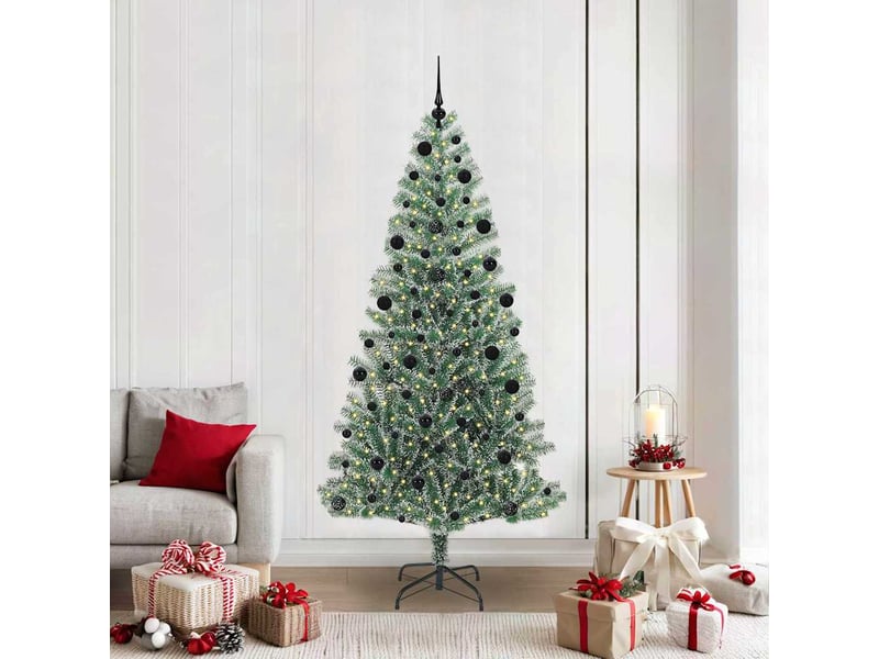  Sapin de noël, arbre de noël artificiel floconné de neige avec lumière led cf61601  - Conforama B