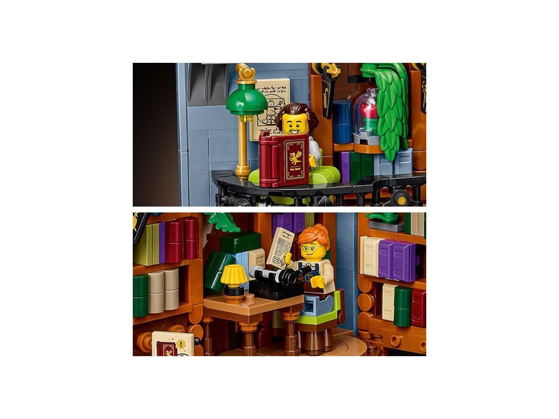  Librairie book nook 11379 1690 pieces, etagere ouvrante 2 niveaux LEGO11379 - Conforama E