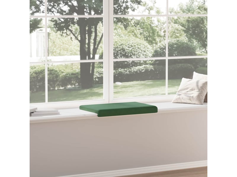 Coussin de banc, coussin d'assise, coussin de canapé velours côtelé vert foncé profondeur 35 cm cf53894 - Conforama D