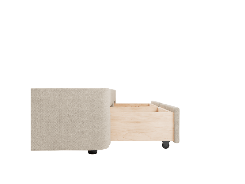  Sommier beige 4 tiroirs nova 140x200 cm slome  - Conforama E