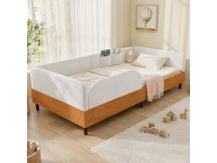 Lit simple 90x200 cm <strong>STILVORA</strong>  <strong></strong> coloris blanc