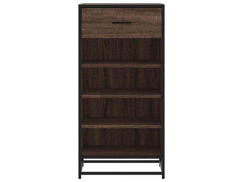  Étagère à chaussures chêne marron 48x38x97,5 cm bois ingénierie shl4907  - Conforama D