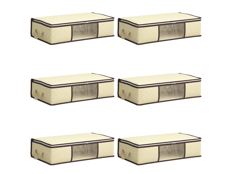  Boîte de rangement avec fenêtre latérale transparente 6 pcs shl1965  - Conforama A