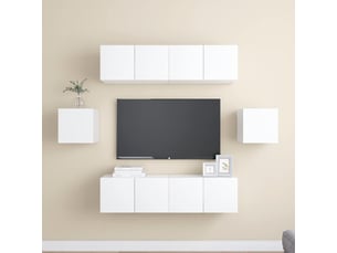 Meuble tv coloris blanc  <strong></strong>  <strong></strong>