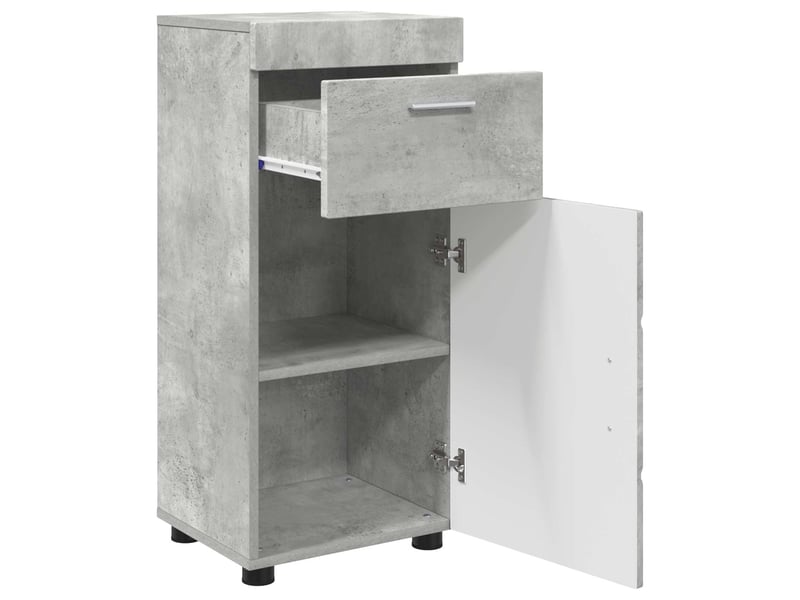  Ensemble d'armoire de salle de bain tulum gris béton cf62985  - Conforama E