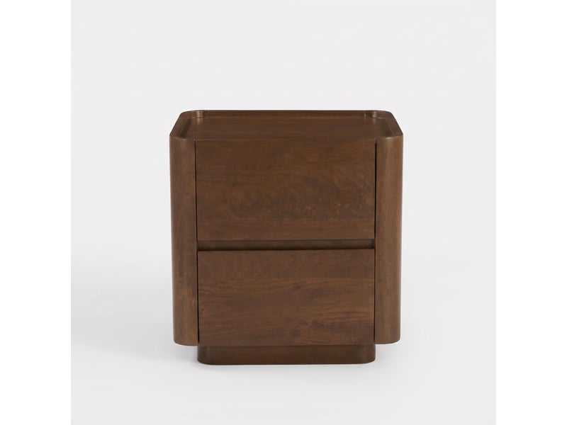 Table de chevet en bois de manguier finition noyer-aldo Aldo - Conforama A