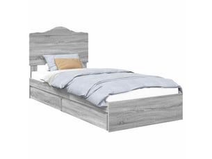 Lit simple 70x190 cm    coloris gris