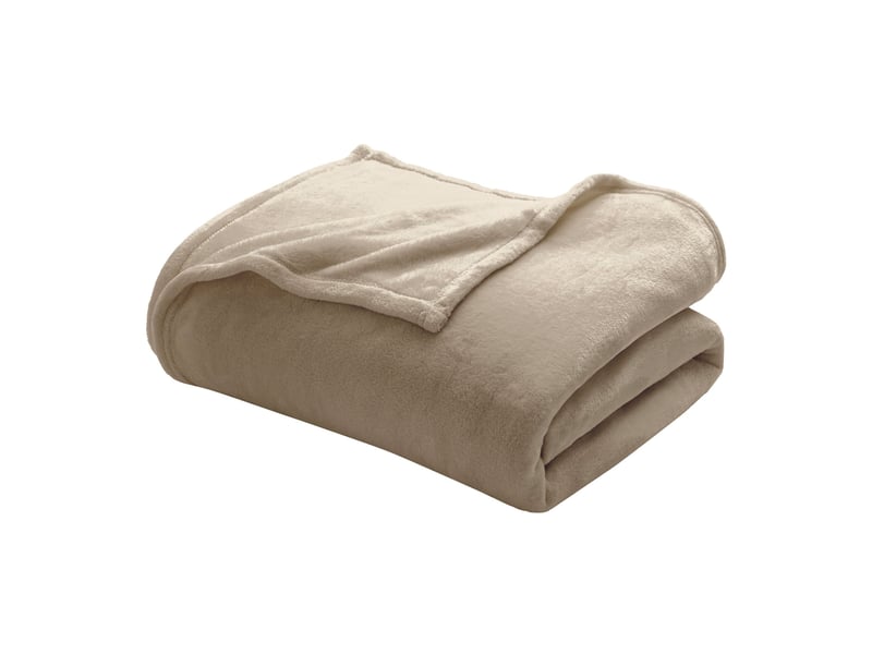  Couverture  taupe 220x240 flanou  - Conforama C