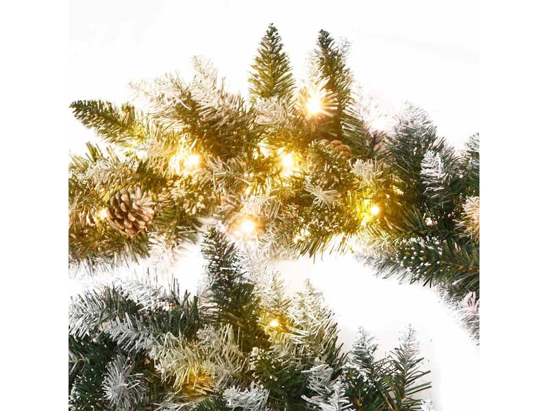  Guirlande de noël avec lumières led vert 5,2 m pvc  - Conforama E