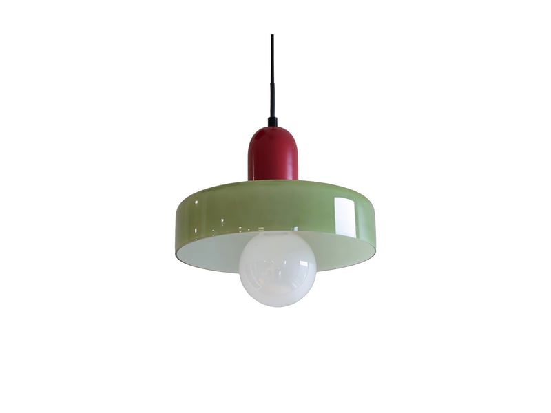  Suspension yori en verre et métal rouge et vert ø25 cm 62911 - Conforama A
