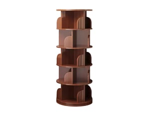 Bibliotheque coloris bois foncé 5 étagère(s) <strong>FLORAGRACE</strong> <strong></strong> - 46 cm x 157 cm