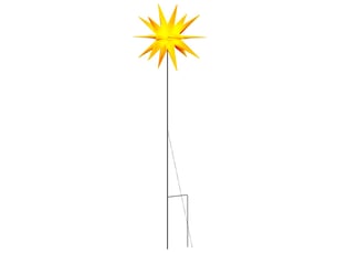 Lumière de noël avec piquet led pliable jaune 57 cm