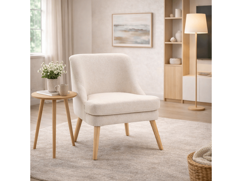  Fauteuil scandinave – assise confortable – style épuré  - Conforama B