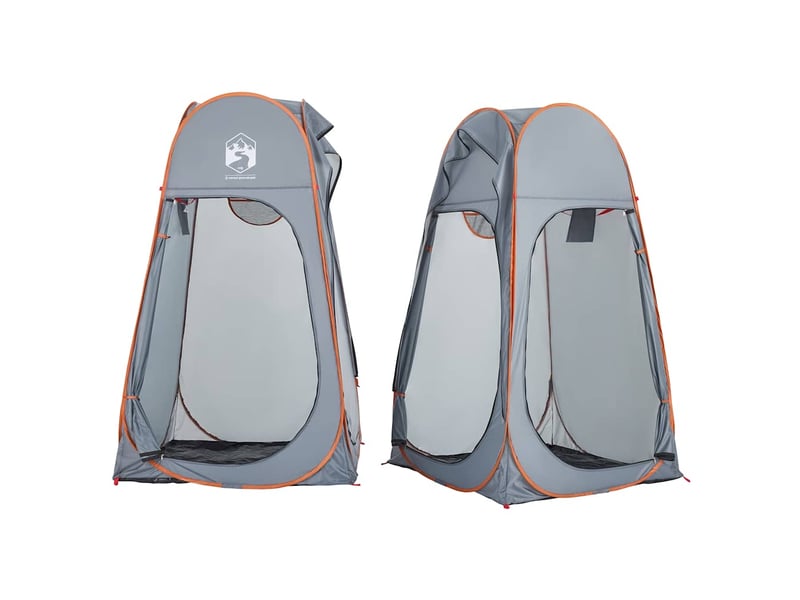 Tente d'intimité gris et orange escamotable imperméable shl59303 - Conforama E