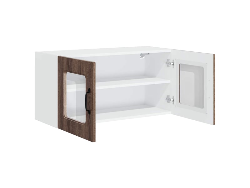  Meuble mural de cuisine | armoire de cuisine chêne brun 80x31x40cm shl4434  - Conforama D