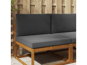Coussin de canapé d'extérieur, coussin de chaise polyester anthracite 80 x 80 cm cf54016
