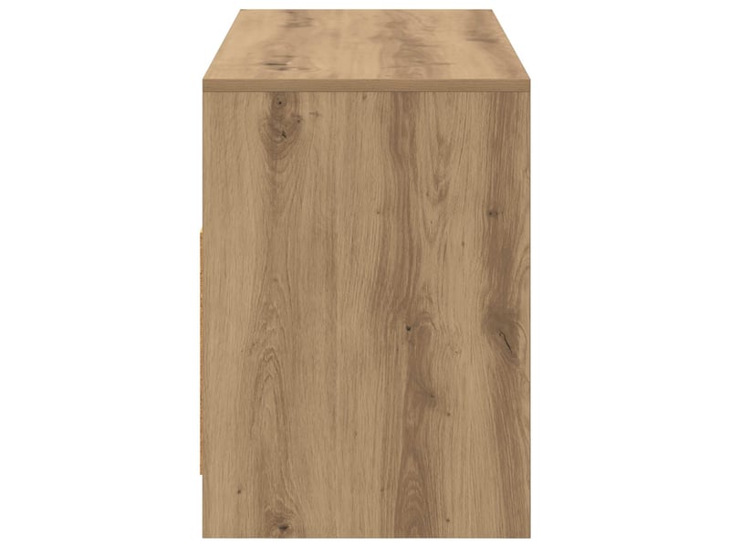  Meuble tv, table tv 102x37,5x52,5 cm chêne artisanal  - Conforama E