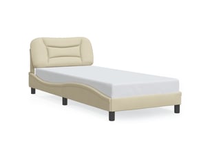 Lit simple 80x200 cm coloris beige