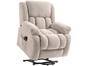 Fauteuil fixe  <strong></strong> Velours beige