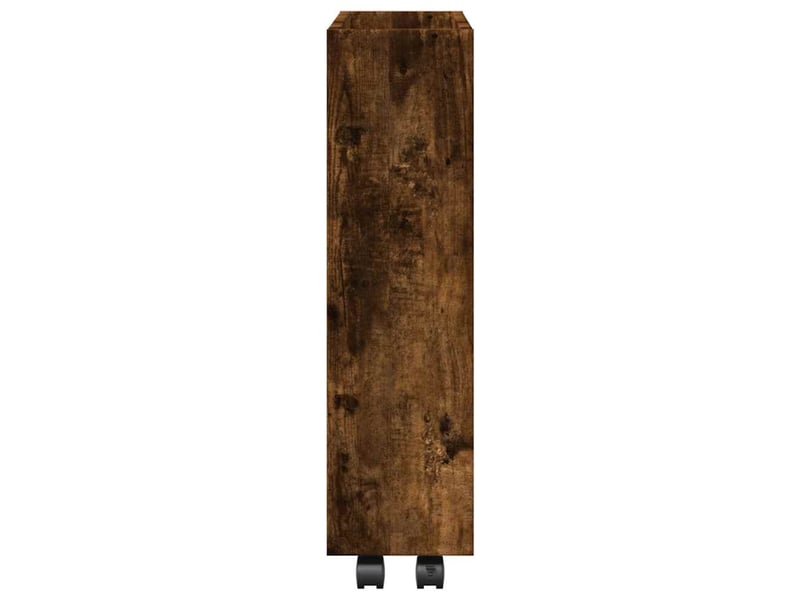  Chariot de rangement étroit pour bureau 3 niveaux chêne fumé shl6343  - Conforama E