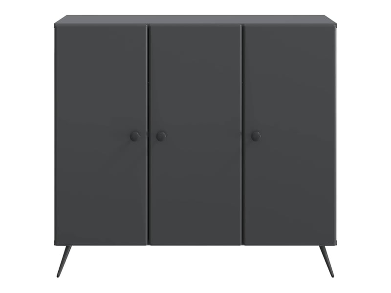  Buffet - bahut - meuble de rangement noir 89 x 34,5 x 80 cm bois d'ingénierie  - Conforama E