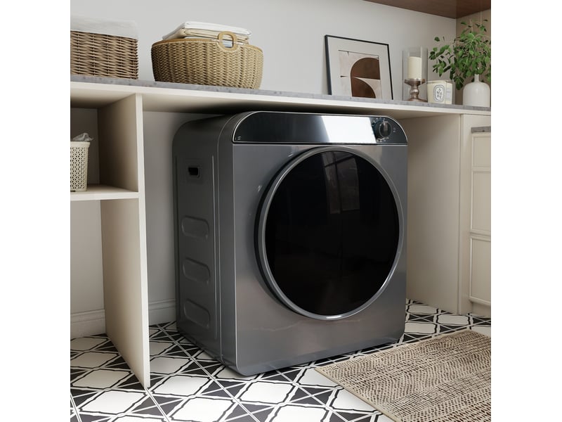  Sèche-linge 49.5x42x59.5 cm 4 programmes chauffage ptc métal gris métal  - Conforama B