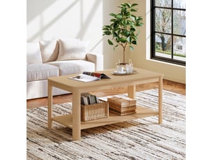 Table basse coloris naturel <strong>COVREO </strong> <strong></strong>