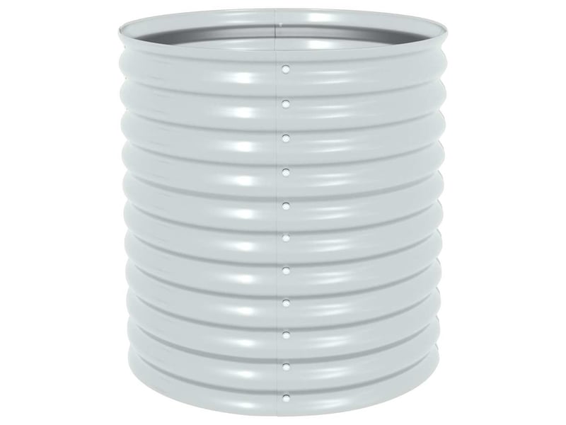  Jardinière - lit surélevé de jardin 80x80x81 cm acier galvanisé argenté  - Conforama E